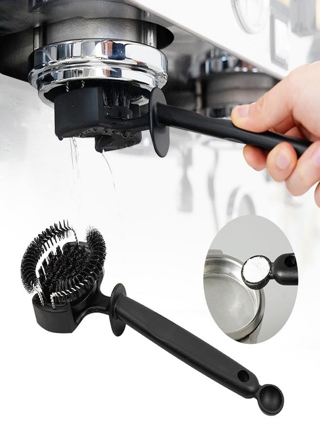 watchget Espresso Coffee Machine Cleaning Brush Espresso Group Head Cleaning Brush Detachable 360°Nylon Bristles Espresso Machine Cleaning Tool V2 58mm - Image 1