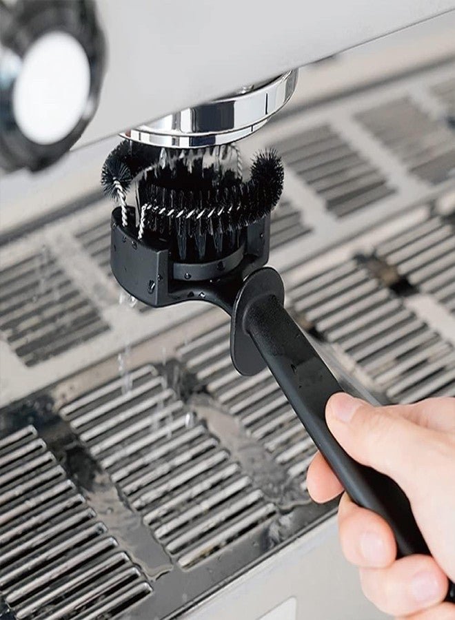 watchget Espresso Coffee Machine Cleaning Brush Espresso Group Head Cleaning Brush Detachable 360°Nylon Bristles Espresso Machine Cleaning Tool V2 58mm - Image 5