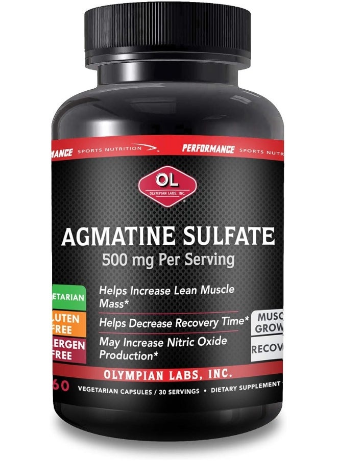 Olympian Labs Agmatine Sulfate Supplement, 60 Count  - Image 1