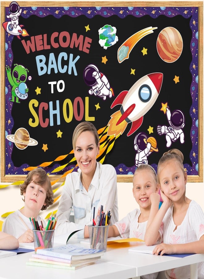 VinTS Outer Space Astronaut Bulletin Board Decorations Space Theme Back to School Bulletin Board Set Alien Galaxy Cutouts for Back to School Classroom Wall Decor - Image 5