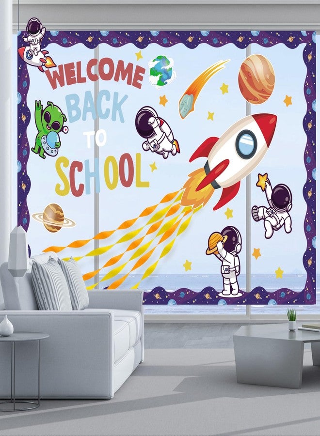 VinTS Outer Space Astronaut Bulletin Board Decorations Space Theme Back to School Bulletin Board Set Alien Galaxy Cutouts for Back to School Classroom Wall Decor - Image 4
