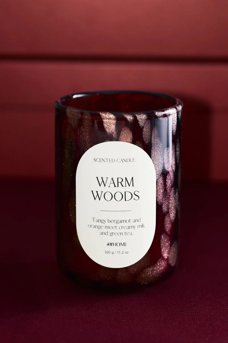 H&M Scented candle in glass holder
