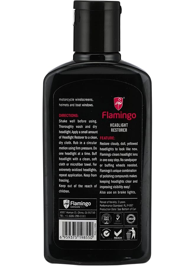 Flamingo Headlight Restorer, Headlight Polise, Headlight Cleaner, Headlight Care, F097, 300Ml, Headlight Cleaner, Headlight Cleaner, Headlight Polish, Headlight Polisher - Image 2
