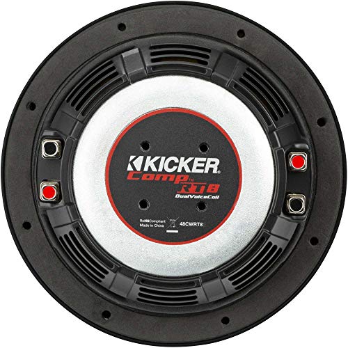 KICKER 48CWRT82 CompRT 8" Subwoofer, DVC, 2-ohm - Image 2