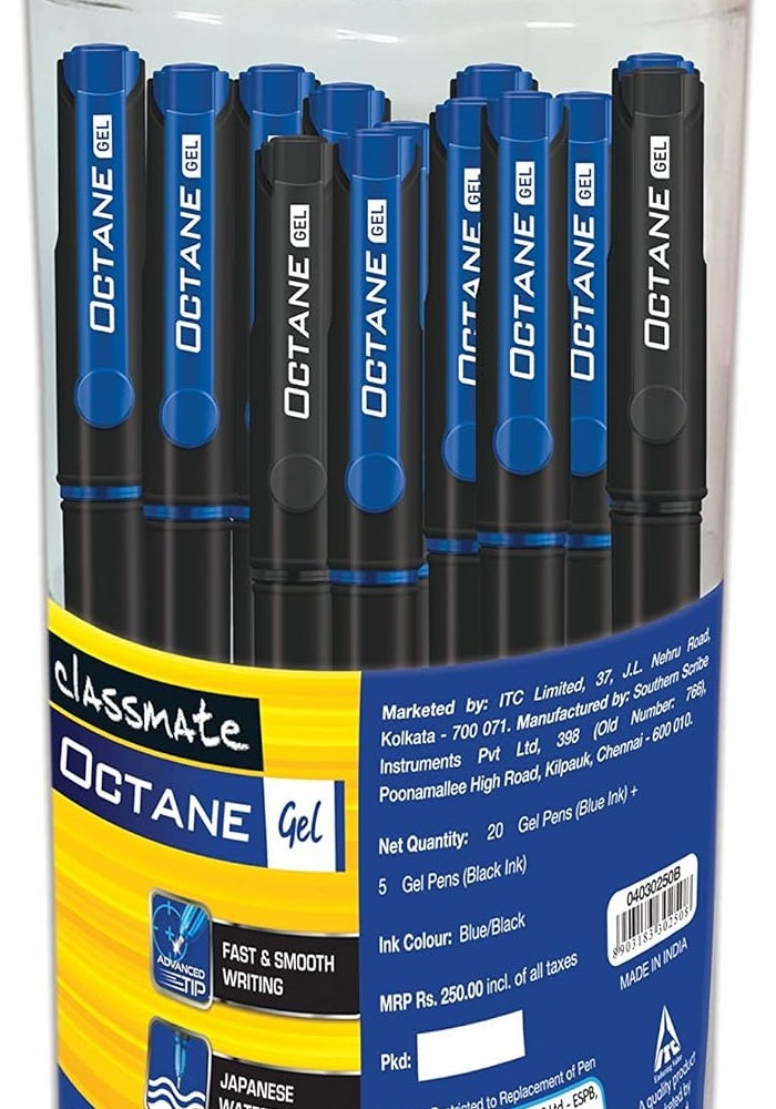 Classmate Octane Gel Pens - 25 Pack - Image 1