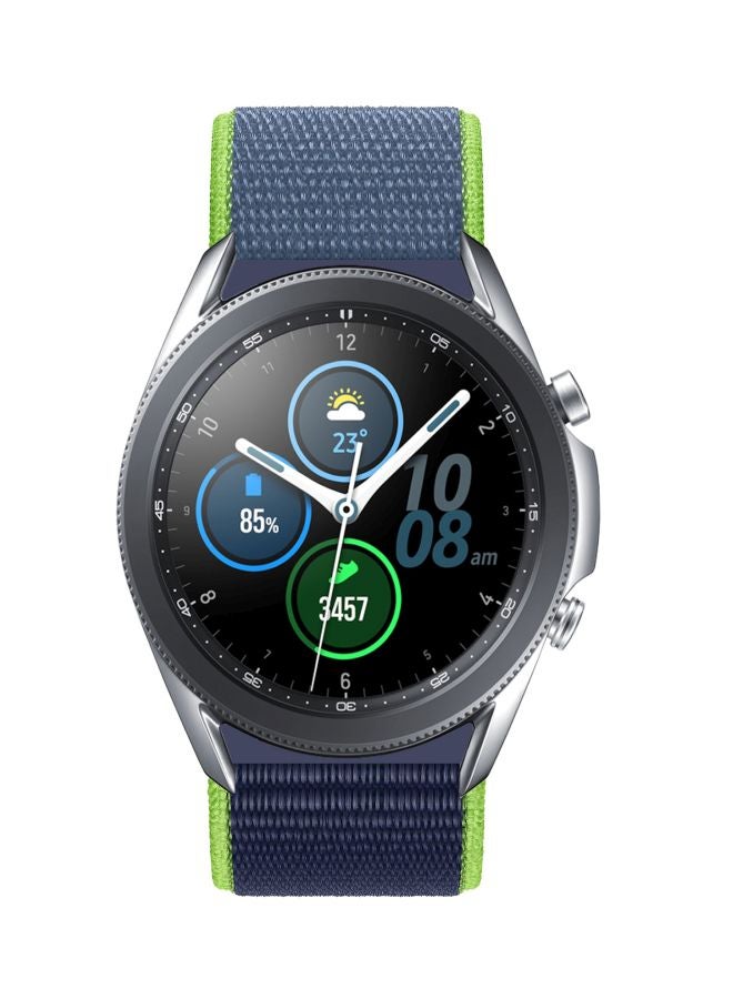 Perfii Replacement Band For Samsung Galaxy Watch 3 45mm Blue/Neon Lime Green - Image 1