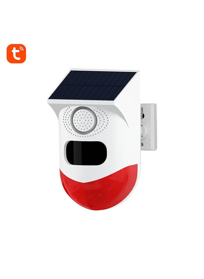 Generic Tuya WiFi Solar Powered Wireless Infrared Motion Sensor Detector Strobe Siren 120dB Alarm Waterproof PIR Sensor  - Image 4