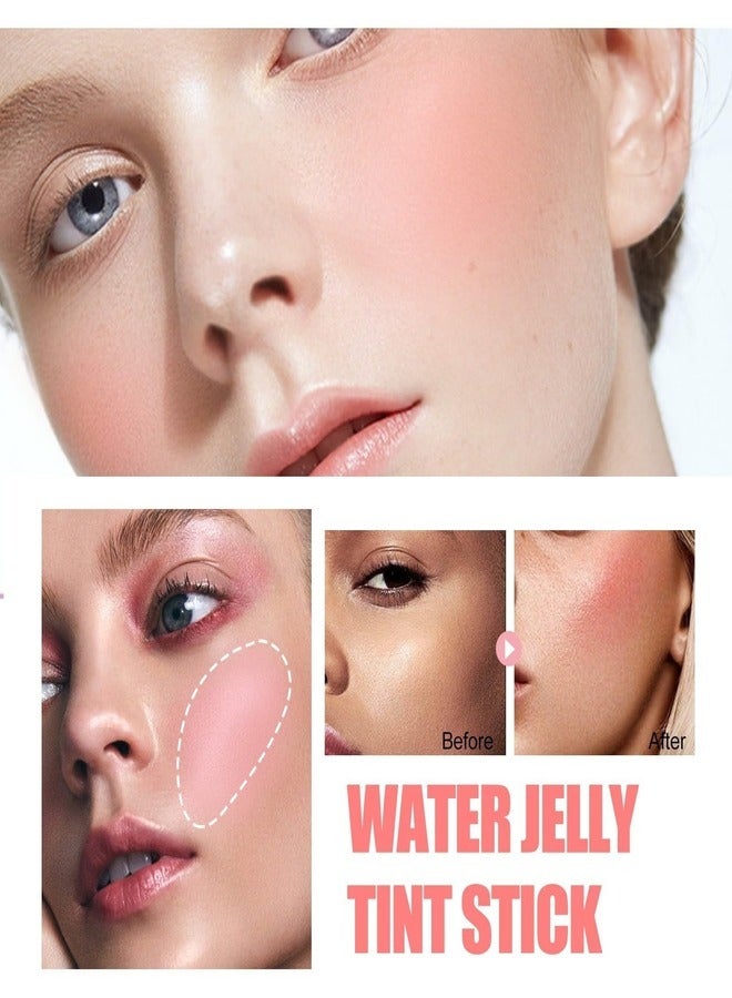MILK MAKEUP MILK MAKEUP Cooling Water Jelly Tint Lip + Cheek Blush Stain (Fizz - soft peach) .17 oz / 5 g  - Image 4
