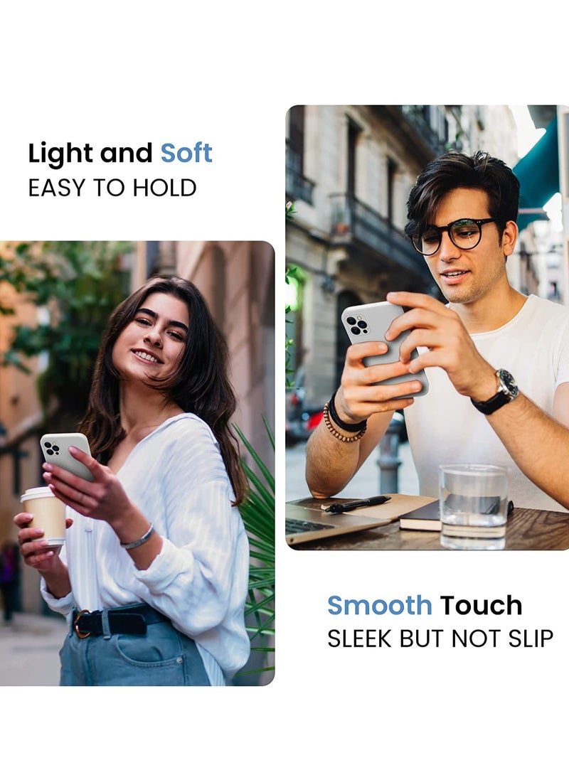 ELTRAZONE for iPhone 14 Pro Max Case, Silicone Upgraded [Camera Protection] Phone Case with [2 Screen Protectors], Soft Anti-Scratch Microfiber Lining Inside, 6.7 inch, White - Image 4