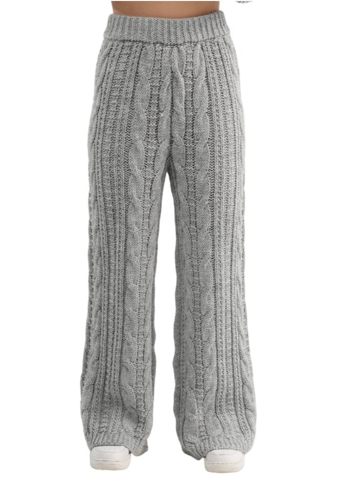 ASTK - Cable flared tricot pants - Image 1