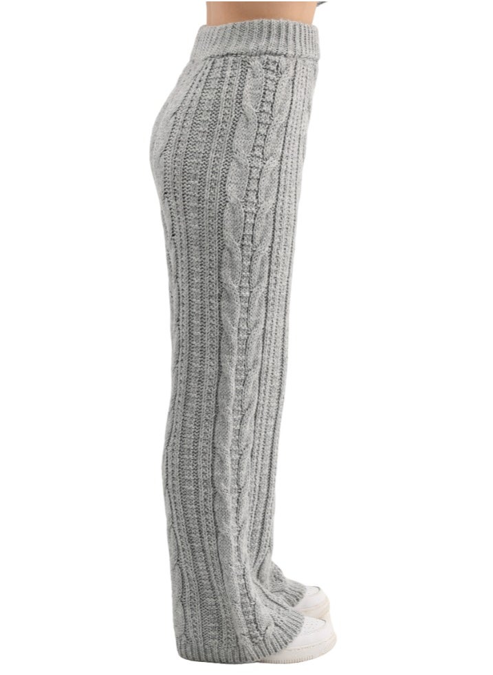 ASTK - Cable flared tricot pants - Image 1