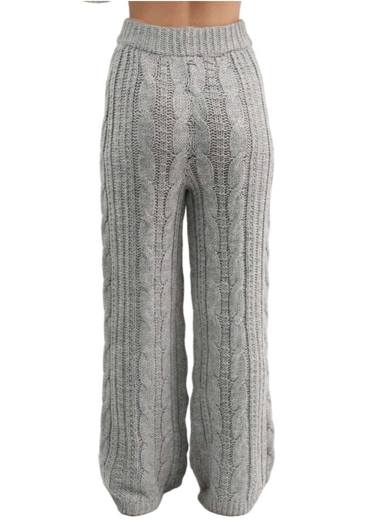 ASTK - Cable flared tricot pants - Image 1