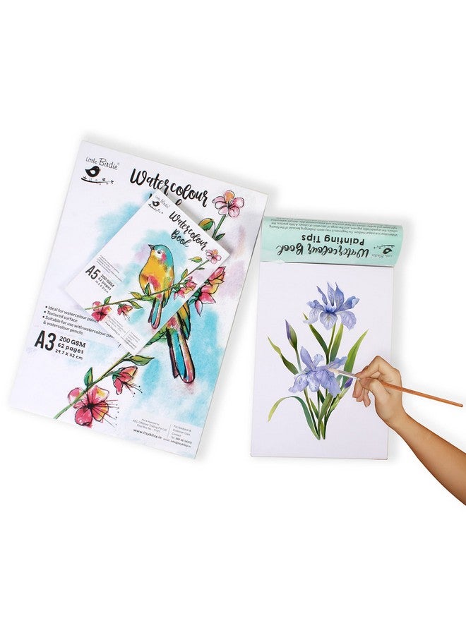 itsy-bitsy كتاب أكواريل إيتسي بيتي A4 (62 صفحة) للرسم | دفتر رسم أكواريل، غواش، حبر، ووسائط مختلطة - Image 3