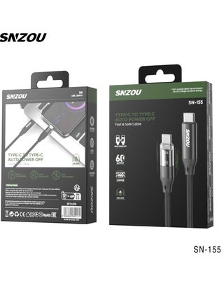 Snzou SpeedSync 27W Type-C to Lightning Cable The SN-156 Data Cable provides up to 27W PD fast charging for Apple devices. It includes an auto power-off feature, LED indicator, and reinforced 140 copper core for efficient power management. - pzsku/Z672F7C6BEEC0A87BE0EFZ/45/1745762254/65d09757-4c5f-4ca3-81fb-e7a8f976a4c1