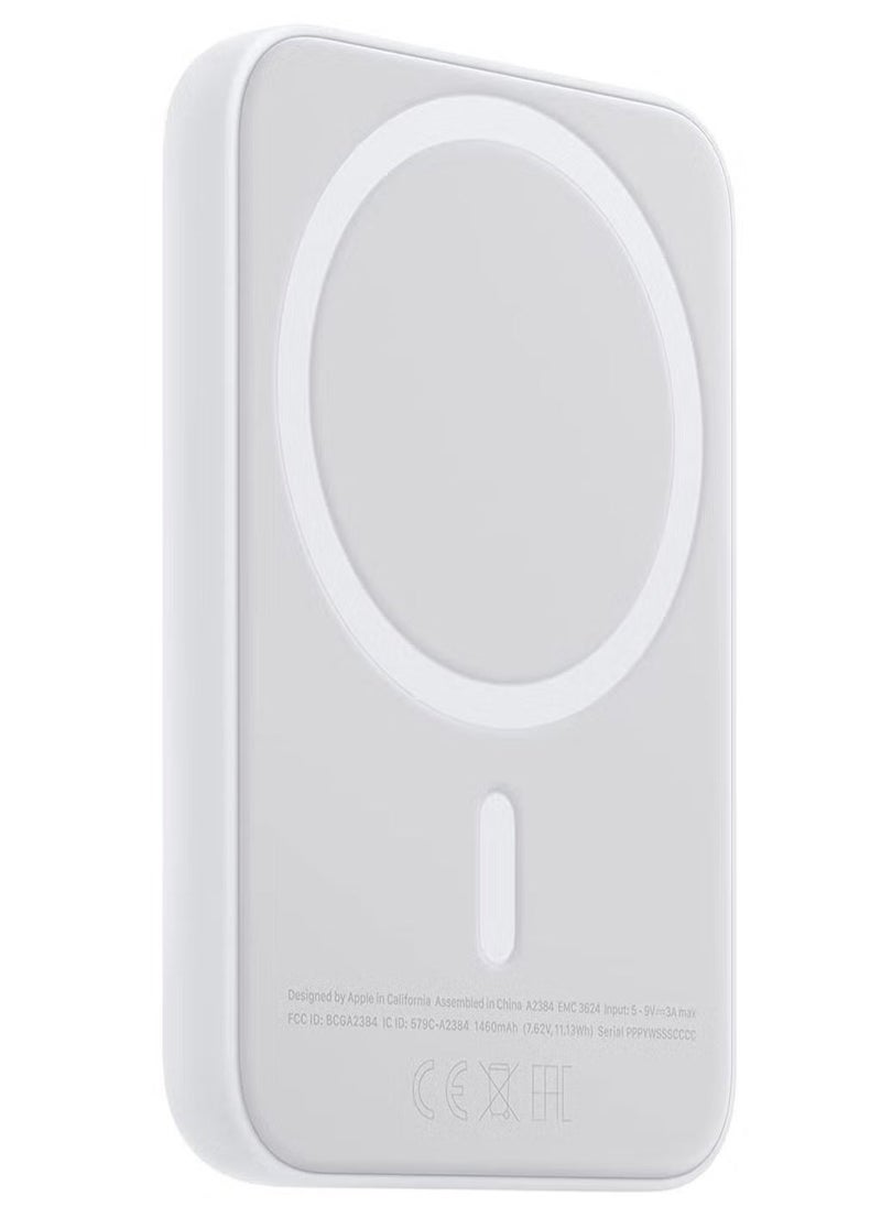 Generic - MagSafe Wireless Power Bank for iPhone 16 – 10,000mAh Portable Charger in White - Image 1