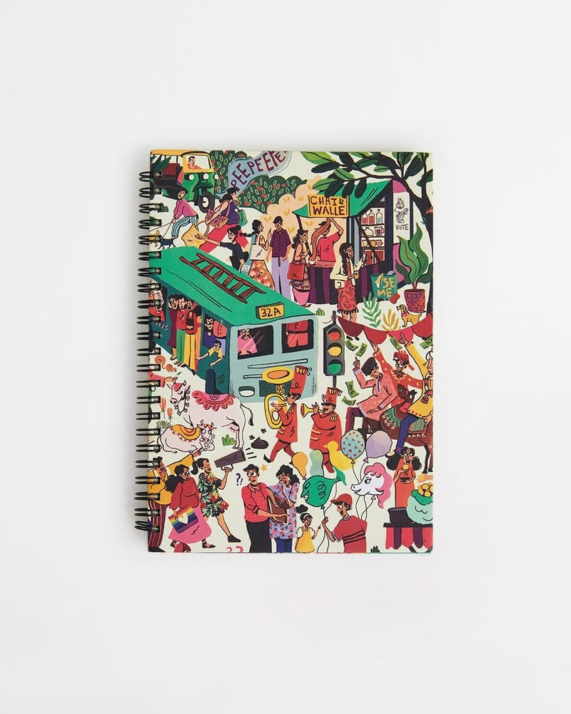 Indian Streets Spiral Notebook - Creative Journal for Everyday Inspiration