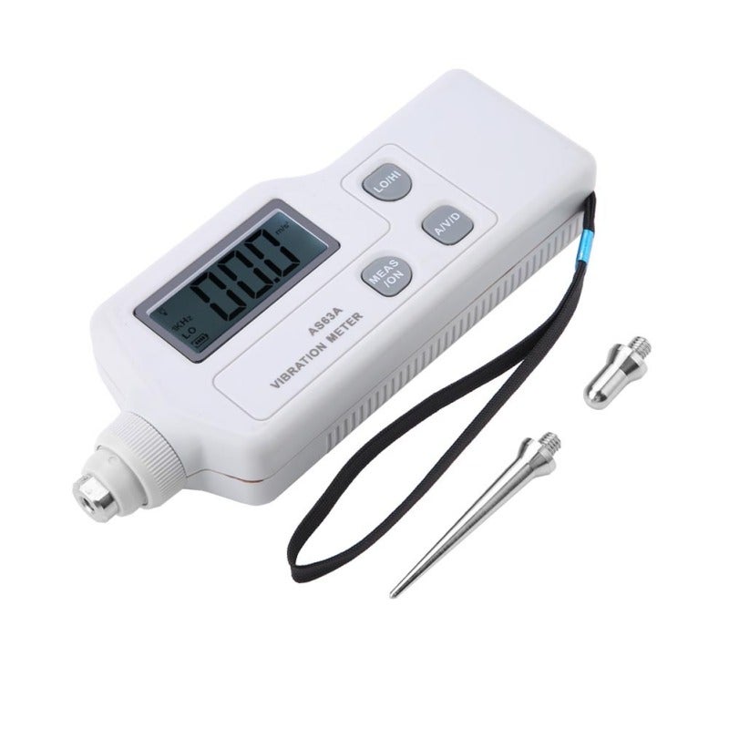 Vibration Meter with High Sensitivity Probe for Acceleration Velocity Displacement Measurement - LCD Backlight Display Portable Vibration Tester for Industrial Maintenance - Image 1