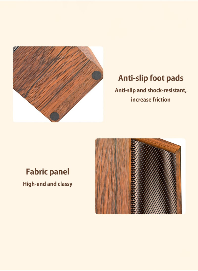 SADA - Desktop Computer Speaker Surround Sound 2.0 Stereo,Classic Solid Wood PC Speakers,Two Linking Methods, Bluetooth 5.0 and Wired Link (3.5mm Connector UBS Powered),Adapts to Multiple Scenes - Image 1