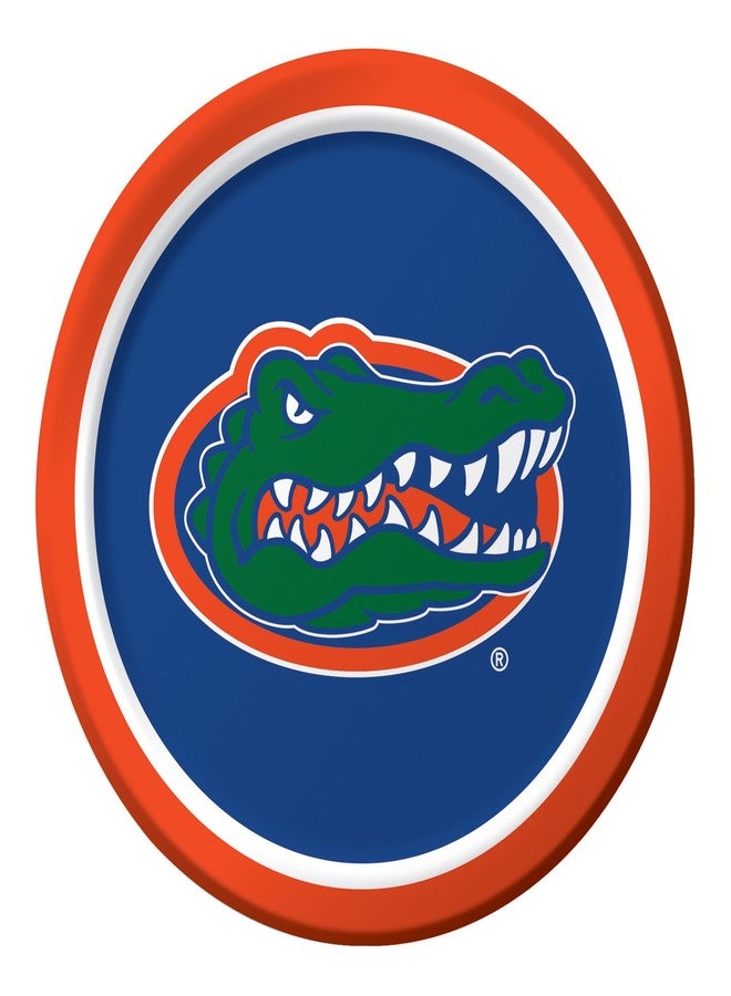 CREATIVE CONVERTING 8-Count Sturdy Style Paper Dinner Plates, University of Florida - Image 1