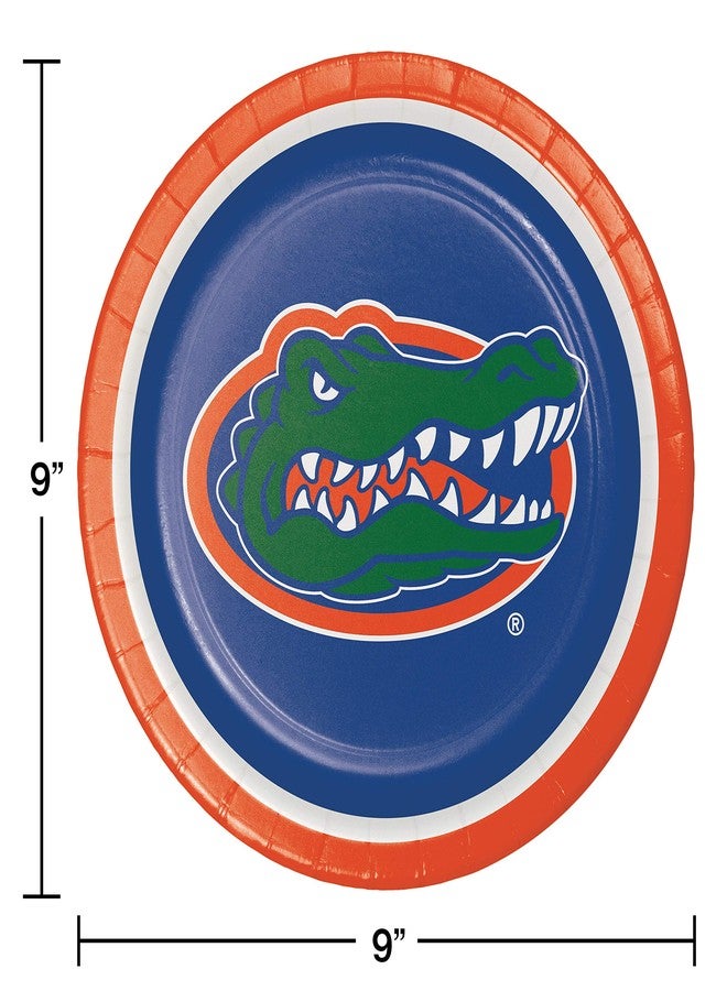 CREATIVE CONVERTING 8-Count Sturdy Style Paper Dinner Plates, University of Florida - Image 2