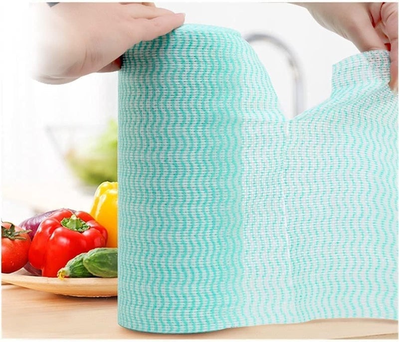 Jebblas dish cloths disposable cloth roll jay clothes all purpose cloths j cloths for kitchen all purpose cleaning cloth 3 Roll Green - Image 5