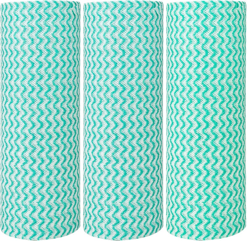 Jebblas dish cloths disposable cloth roll jay clothes all purpose cloths j cloths for kitchen all purpose cleaning cloth 3 Roll Green - Image 1
