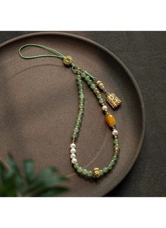 Mobile Phone Chain Hetian Jade Sands Gold Accessories Decoration Beeswax Bag Pendant Chalcedony Gift Girl Mother's Day High-end-规格:蜜蜡款手机链