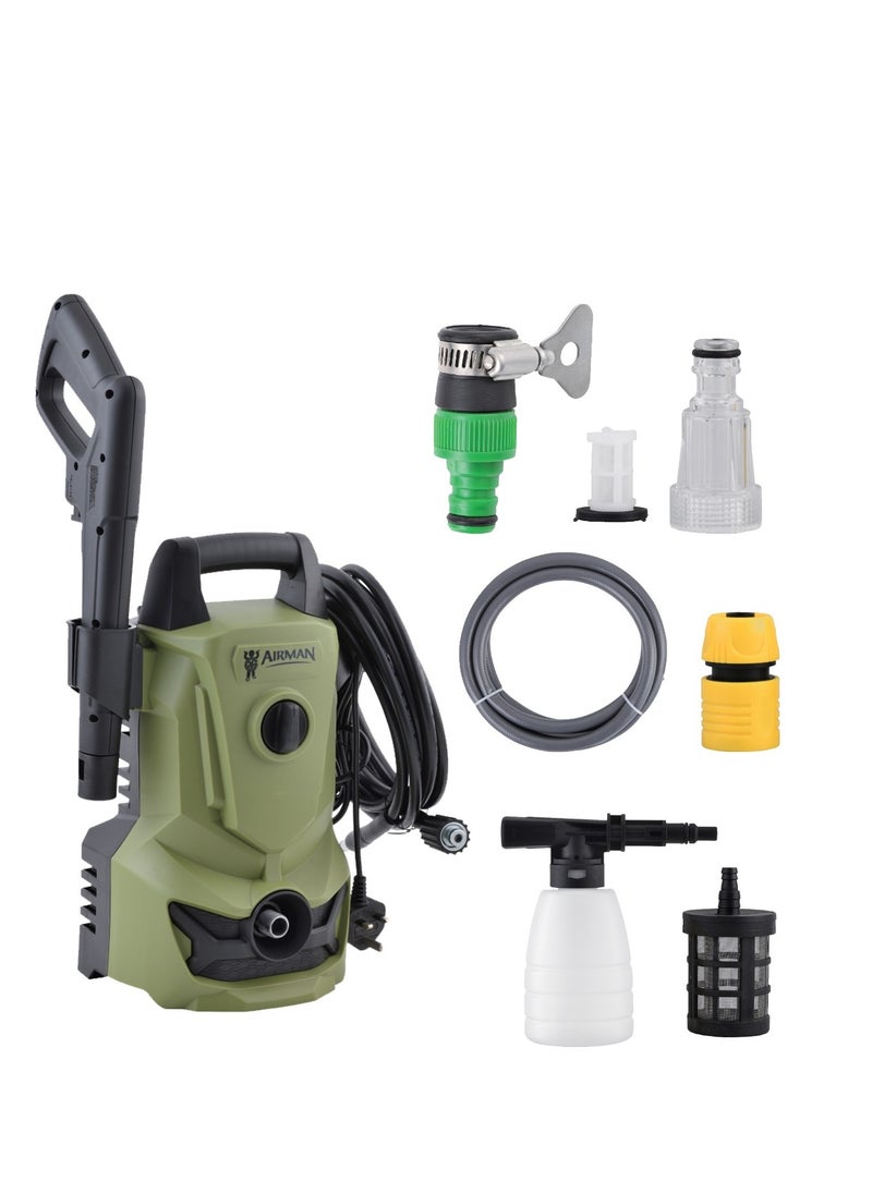 AIRMAN Pressure Washer, 1400W, 105 Bar Max Pressure, Self-Priming, Total Stop System, Lightweight, Includes Foam Gun & Accessories, Compact Eco-Friendly Design SK103-14S  - Image 2