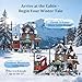 PANTASY Winter Summit Ski Lodge Building Set3Story Mountain Cabin with Vintage TramSnowy LandscapeModular Brick Architecture Model with Opening WallIce CaveMinifigures Holiday Display for Adults - Image 4