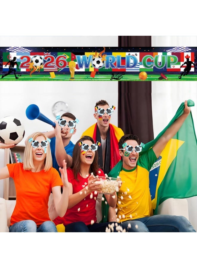 إكسسوارات كأس العالم 2026: نظارات شمسية على شكل كرة قدم، مصممة خصيصًا لمحبي كرة القدم وحفلات كأس العالم - Image 5
