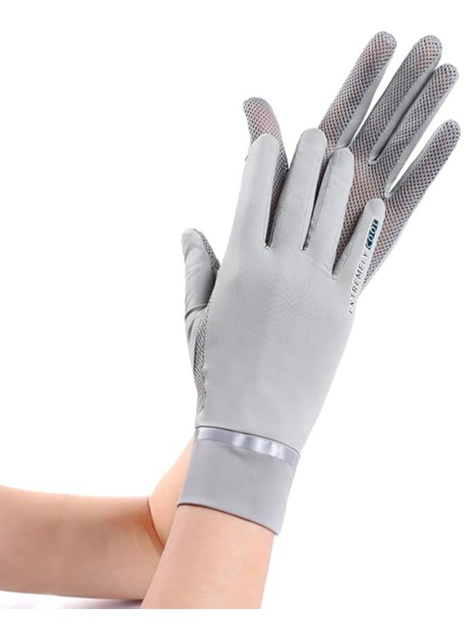 Generic Women UV Sun Protection Gloves Full Finger Touchscreen Non Slip Breathable Summer Outdoor Gloves - Image 1