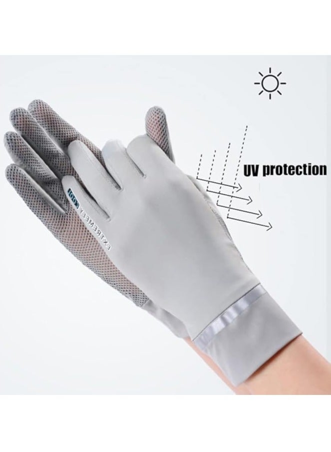 Generic Women UV Sun Protection Gloves Full Finger Touchscreen Non Slip Breathable Summer Outdoor Gloves - Image 2