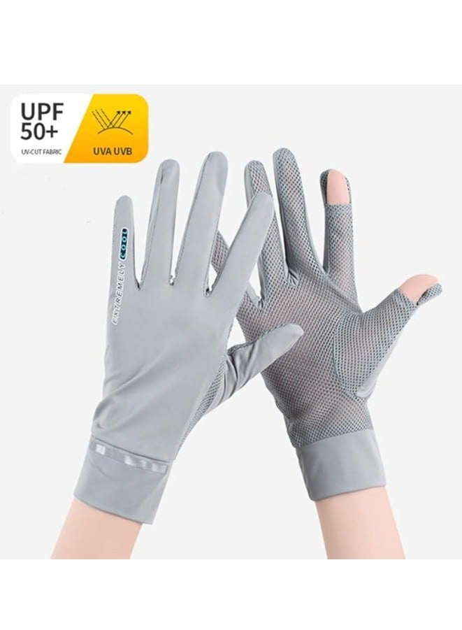 Generic Women UV Sun Protection Gloves Full Finger Touchscreen Non Slip Breathable Summer Outdoor Gloves - Image 3