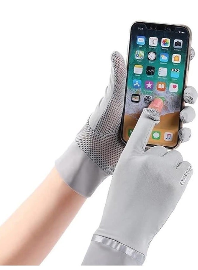 Generic Women UV Sun Protection Gloves Full Finger Touchscreen Non Slip Breathable Summer Outdoor Gloves - Image 5