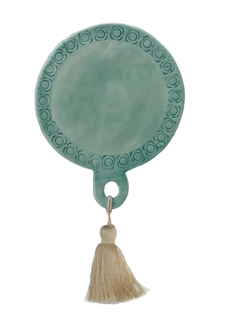 The Saffron Souk Mediterranean Stoneware Serving Platter (Round)