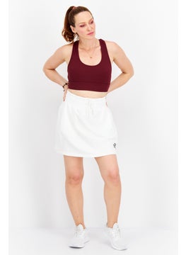 PUMA Women Sportswear Fit Brand Logo Training Skirt, White  - Image 2