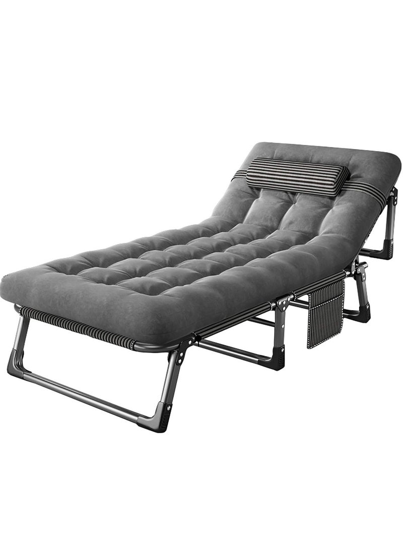 TDOO Portable Camping Cot, Sleeping Cot for Adult, 190*70 cm Portable Camping Bed for Outdoor Camping and Office  - Image 1