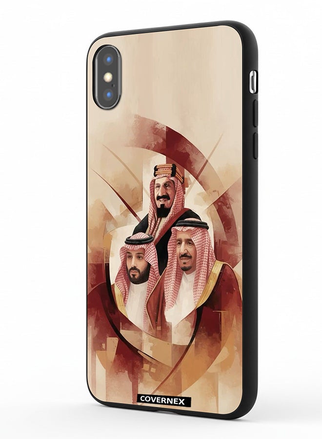 Covernex Apple iPhone Xs Protective Case Cover Printed Featuring Unity Saudi Royal Leadrs Portrait - Image 1