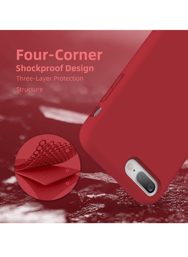 MIGOFAST Soft Silicone Gel Rubber Bumper Case Microfiber Lining Hard Shell Shockproof Full-body Protective Case Cover for iPhone 7 Plus iPhone 8 Plus - Image 5