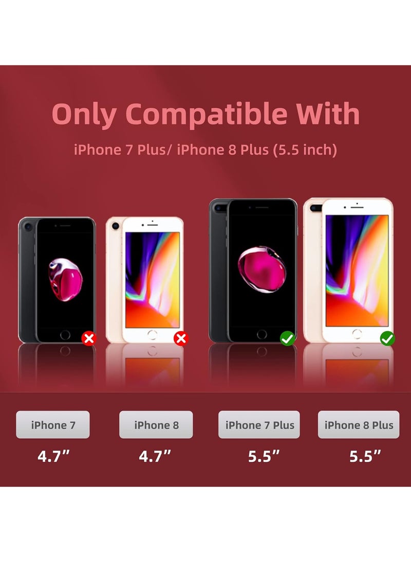 MIGOFAST Soft Silicone Gel Rubber Bumper Case Microfiber Lining Hard Shell Shockproof Full-body Protective Case Cover for iPhone 7 Plus iPhone 8 Plus - Image 4