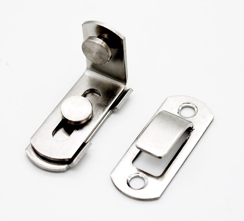 dingchi Stainless Steel 90 Degree Buckle flip Latch Right Angle Door Latch Lock Lever Latch Heavy Duty Safety Door Lock, Brushed Nickel - Image 5