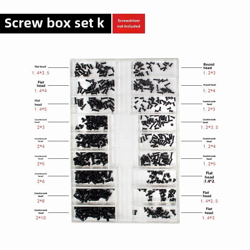 Watch Case Screws 18 Assorted Sizes Durable Stainless Steel - Easy Installation Compact Repair Screws for Watchcase Lids, Eyeglass Frames, Laptop and Industrial Equipment Repair - Image 4
