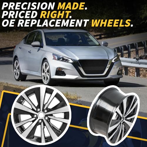 LUNEGUE 19x8" 19 Inch Premium Aluminum Alloy Wheel Rims Fits for 2019 2020 2021 2022 Nissan Altima SR, 403006AM3A, OE Stock Specs - Image 3