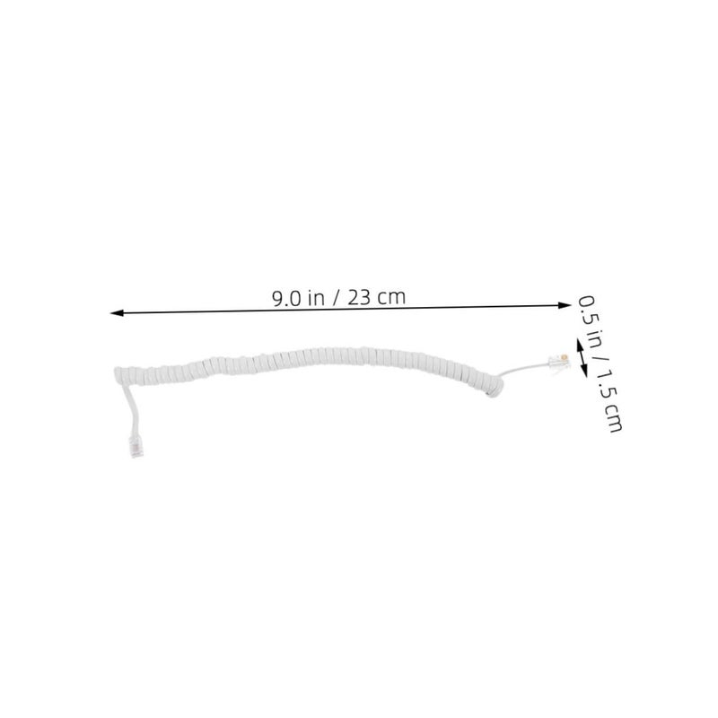 3Pcs Flexible Coil Phone Cord for Landline Telephones Durable Receiver Wire Spring Design for Easy Storage - Image 3