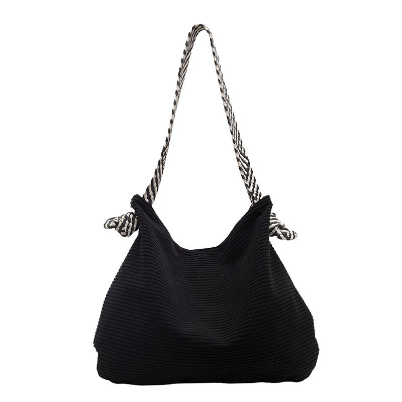 Large-Capacity High-End Canvas Bag For Women, Suitable For Work, Tote Bag, Forest Style, Ins-Style Green Tote Bag