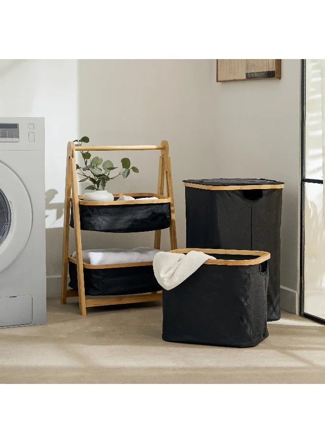 Home Box Oxford Fabric Laundry Hamper - 38.5x26.5x30.5 cm