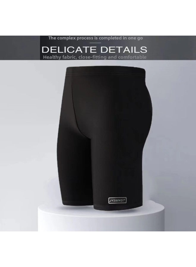 إسكدنيا بدلة سباحة رجالية كاملة الجسم وأكمام طويلة واقية من الشمس محرجة بخمس نقاط بدلة سباحة رجالية سريعة الجفاف - اللون: 817 سروال سباحة - - Image 1