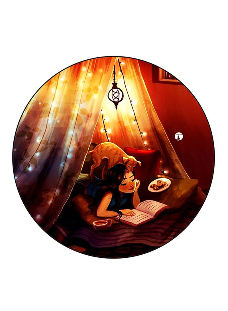 RKN A Girl Printed Mouse Pad Multicolour
