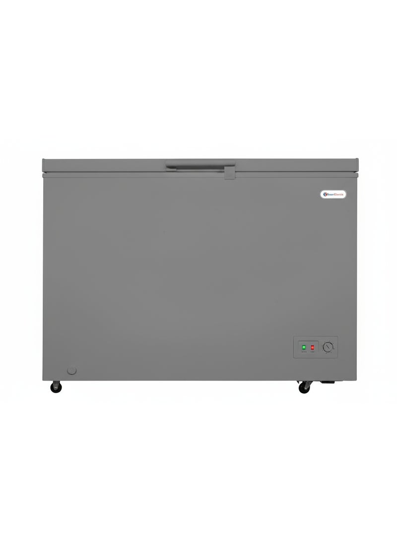 سمارت اليكتريك ثلاجة تجميد كهربائية ذكية، سعة 316 لترًا (11.6 قدم مكعب)، إضاءة داخلية LED، قفل بمفتاح، لون رمادي أنيق، موفر للطاقة. - Image 2