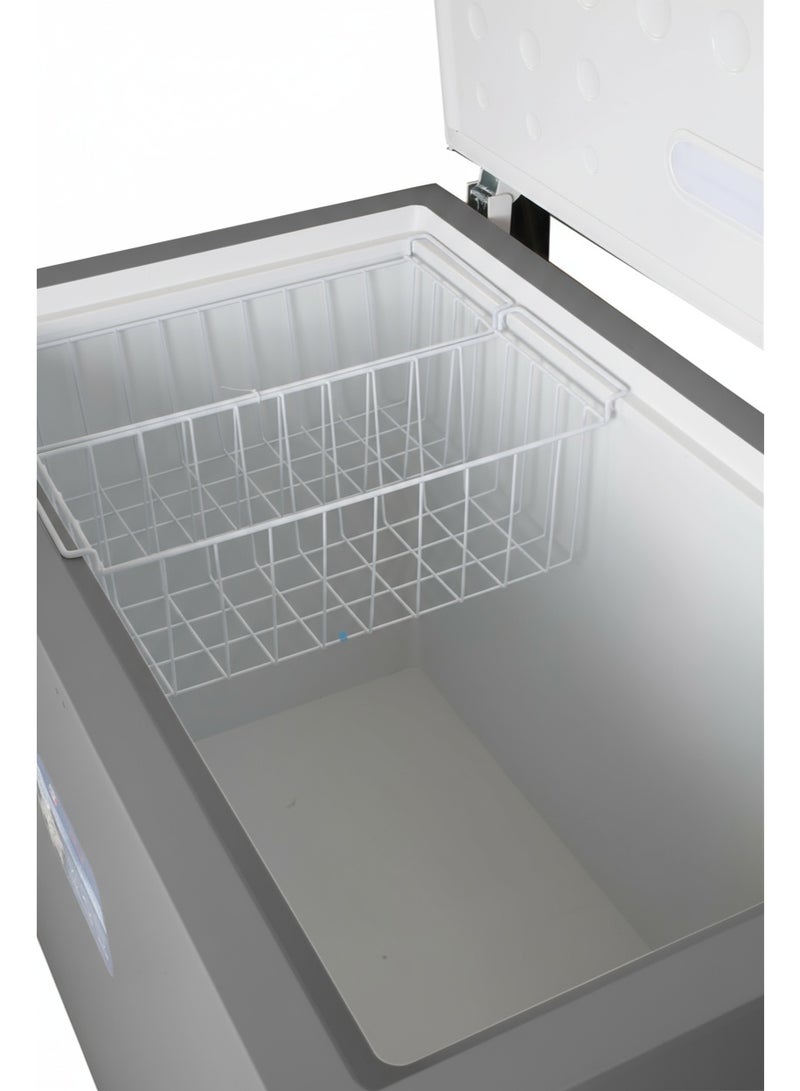 سمارت اليكتريك ثلاجة تجميد كهربائية ذكية، سعة 316 لترًا (11.6 قدم مكعب)، إضاءة داخلية LED، قفل بمفتاح، لون رمادي أنيق، موفر للطاقة. - Image 3